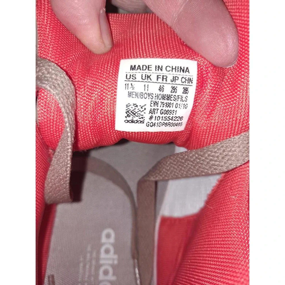 Adidas High Top Sneakers Tan and Orange Size 11 1/2‎
